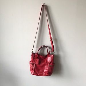 Red Fossil Handbag
